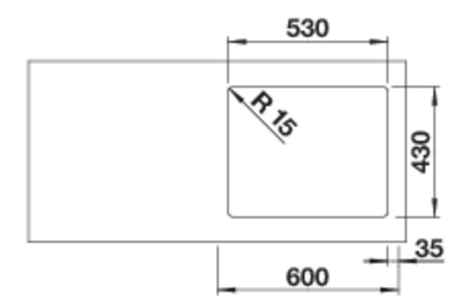 526123 Кухонная мойка Blanco Solis 500-IF  Blanco Solis  - Вид №5