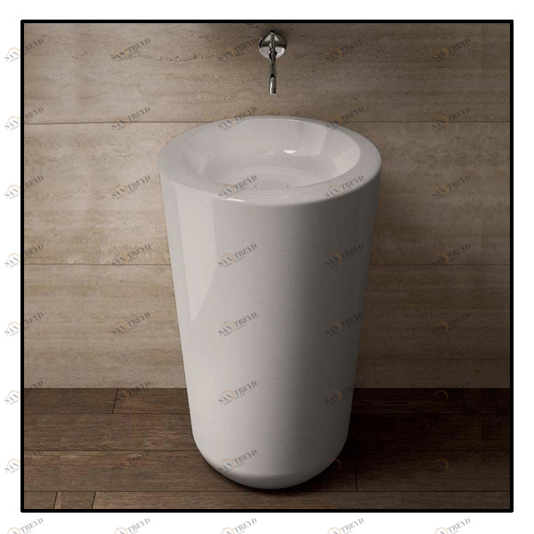 FLFREEPTL Накладная раковина на столешницу  круглая Ceramica Cielo 