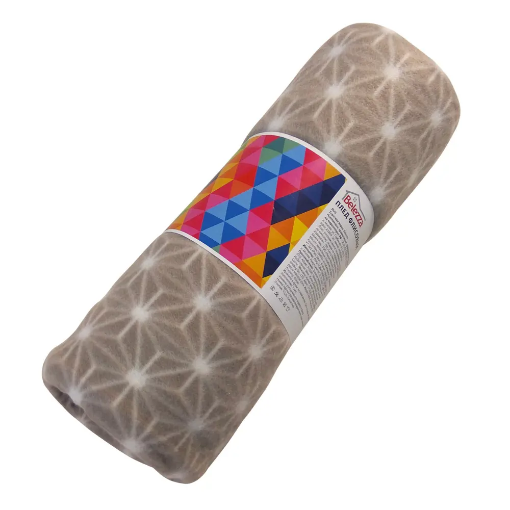 Плед «Aristo» 130х170 см флис цвет бежевый BELEZZA STLM-2070868 - Вид №2