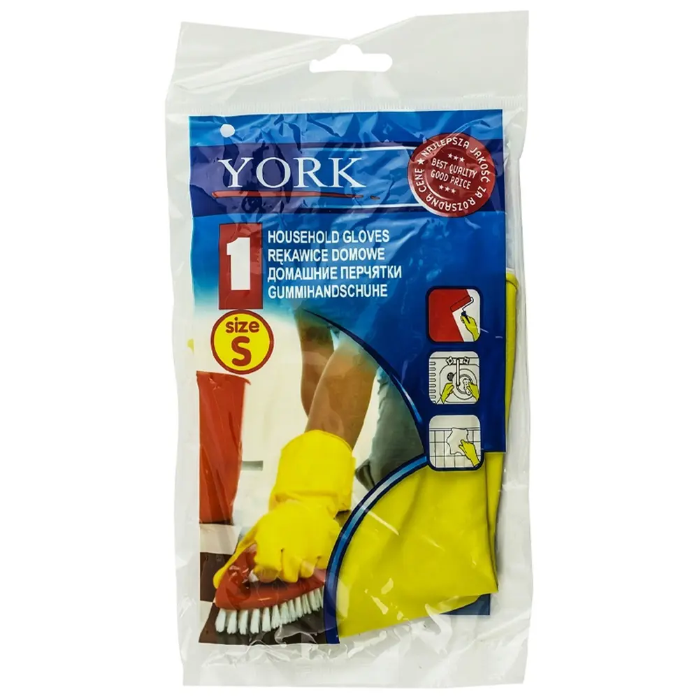 Перчатки с хлопковым напылением York размер S 13131296 STLM-2046321 Santreyd 