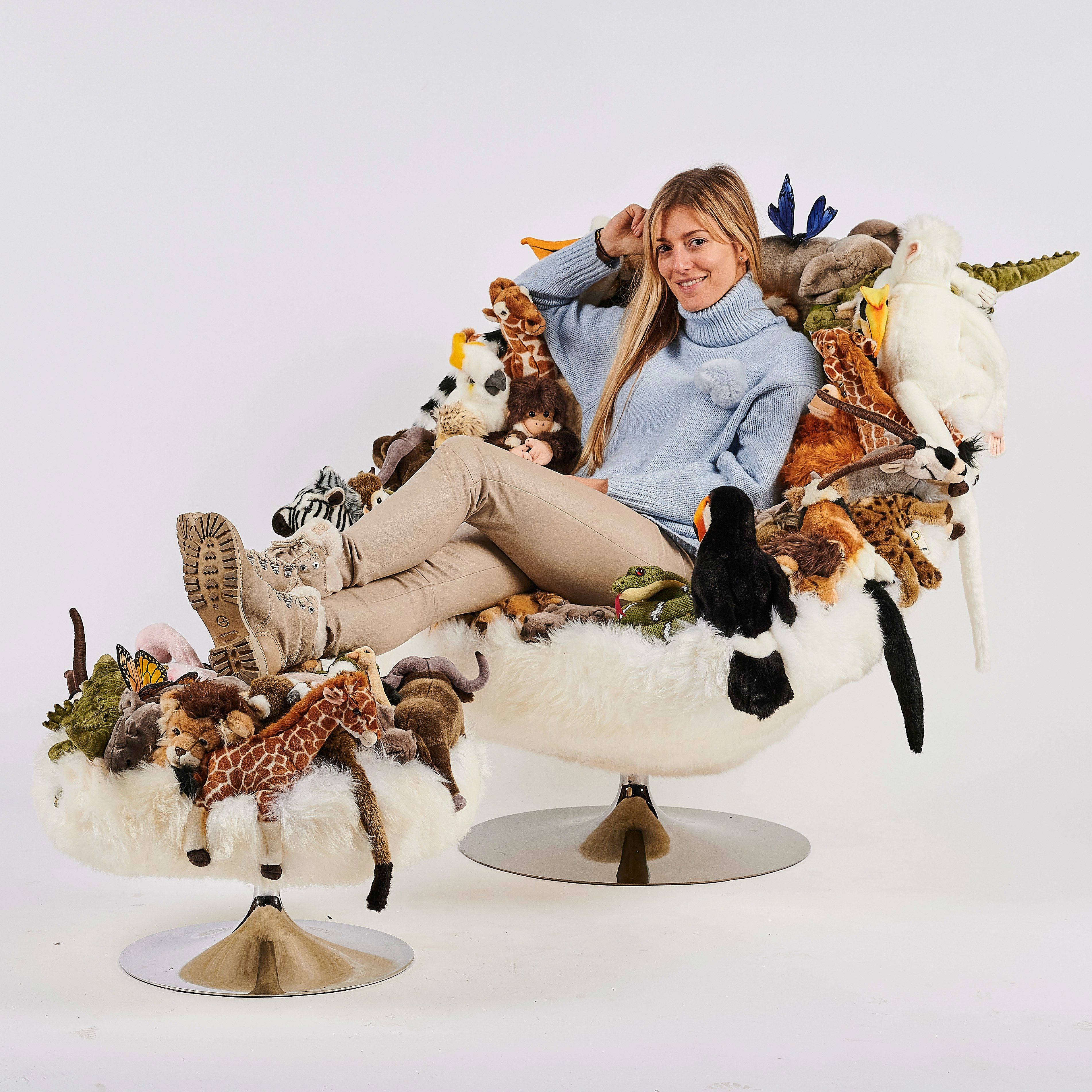 Полиэстер круглый пуф APCOLLECTION Африканское сафари ARCH-00037614 - Вид №7