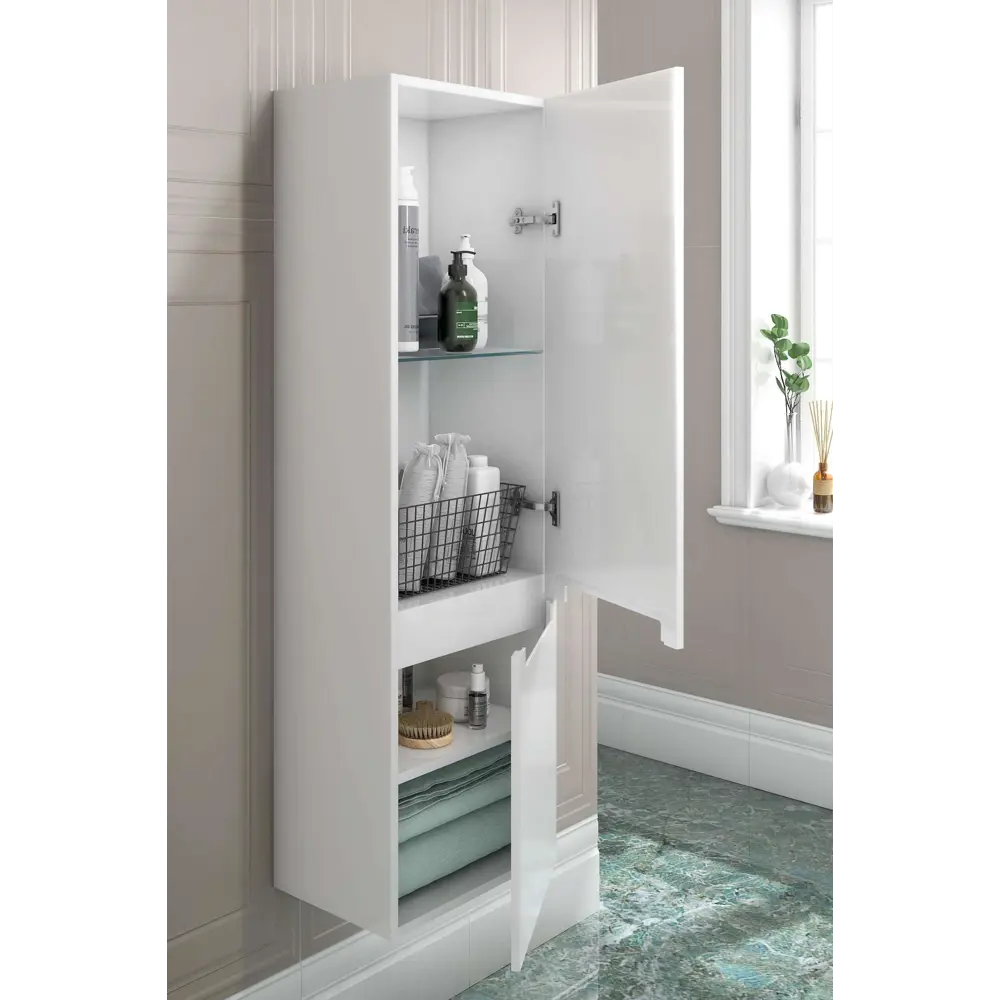 Пенал Buongiorno Plus 126.5x36.5 см правый цвет белый Santreyd STLM-2058293 - Вид №2
