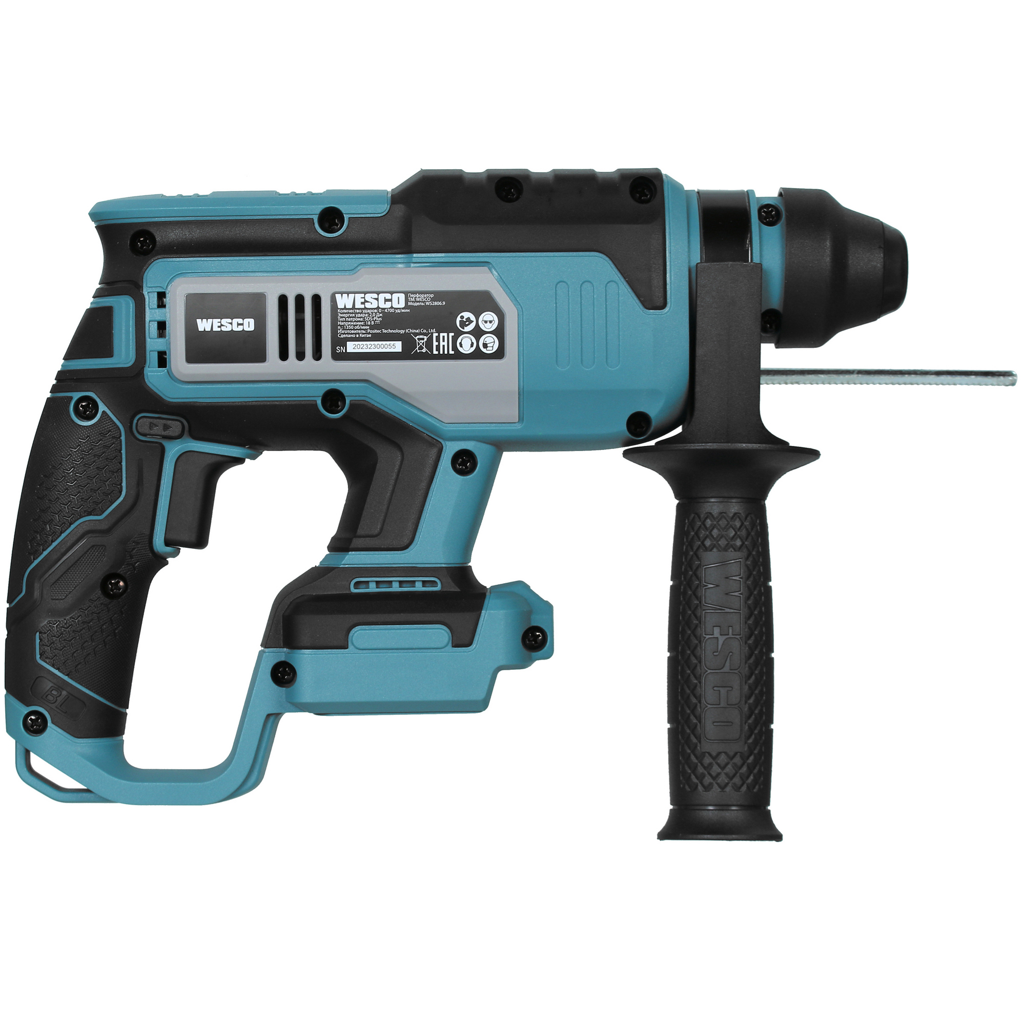 Перфоратор Wesco WS2806.9 1ForAll 18V , Без ЗУ, Без АКБ 5410732 STDN-0095249 - Вид №1