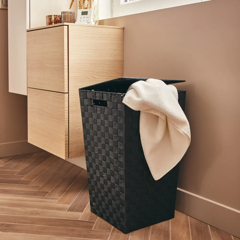 Корзина для белья Sensea Weaved 60 л цвет темно-серый 82857025 STLM-2209515 - Вид №6