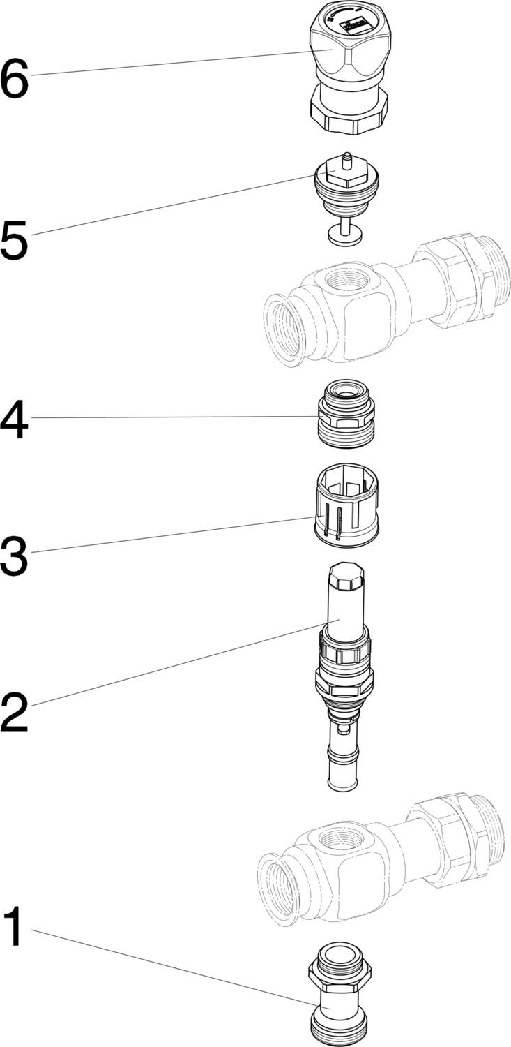 696 092 *) Модель 1005.2 Трубопроводные системы  Fonterra панельное отопление  Коллекторы  Нержавеющая сталь Santreyd  - Вид №2