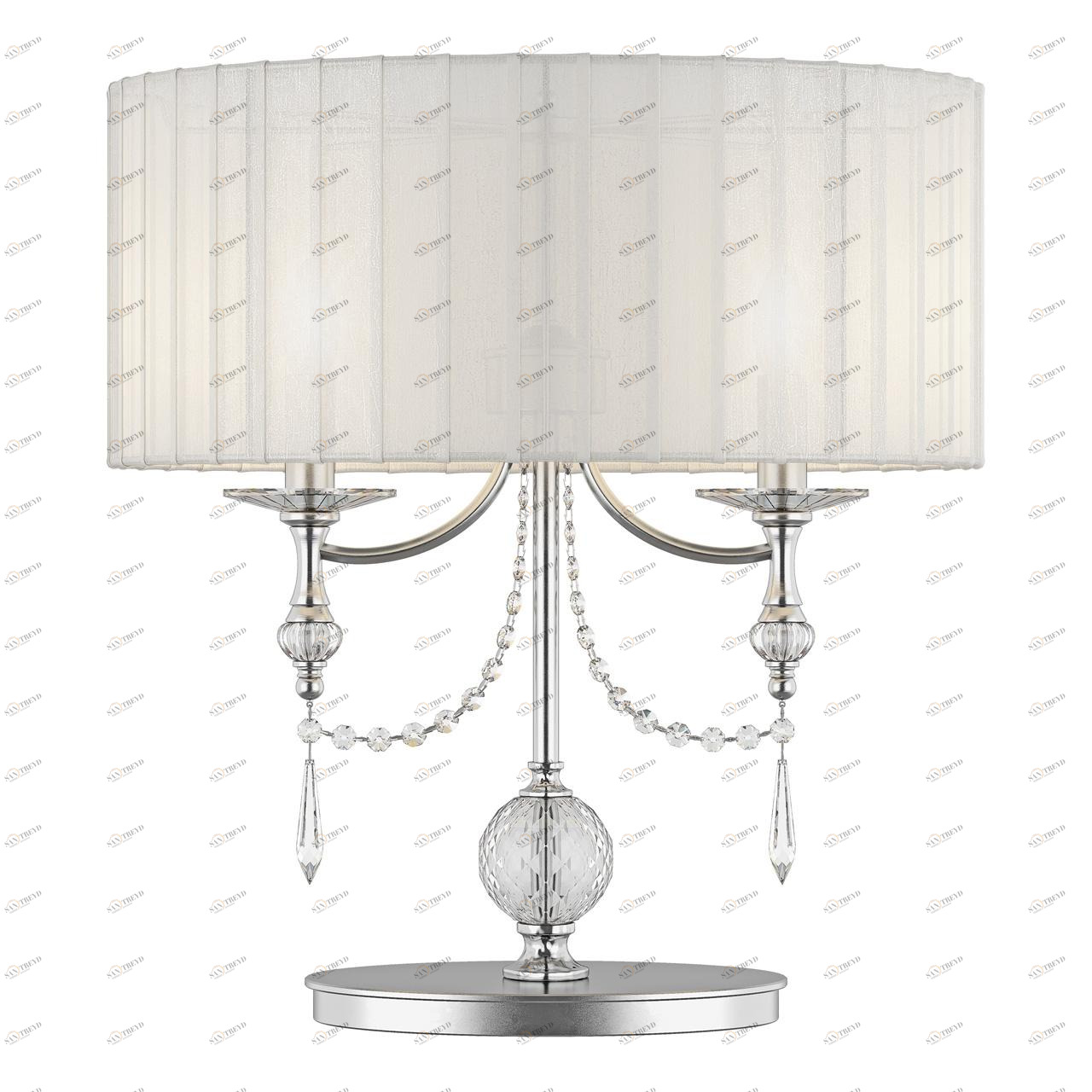 Настольная лампа Lightstar Paralume 725926 LIGHTSTAR ИНТЕРЬЕРНЫЕ 080164 Белый;серебро 