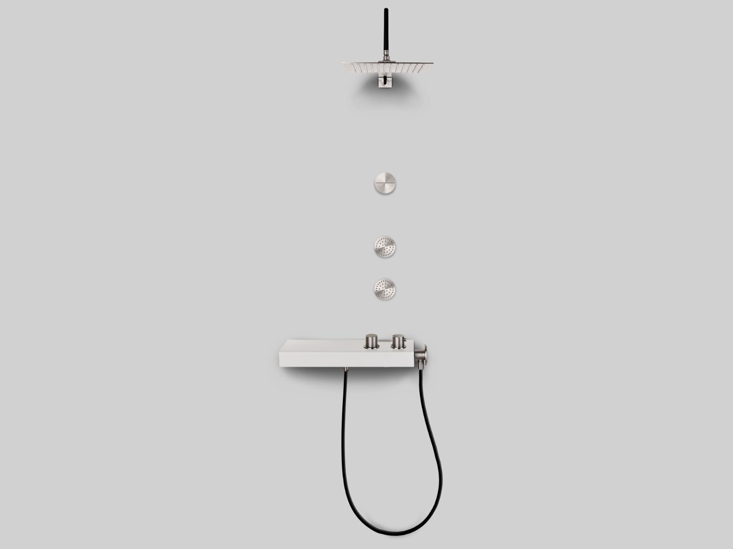 Набор для душа из нержавеющей стали с душем и ручным душем Cropelli Alyssia ARCH-00134548 - Вид №46