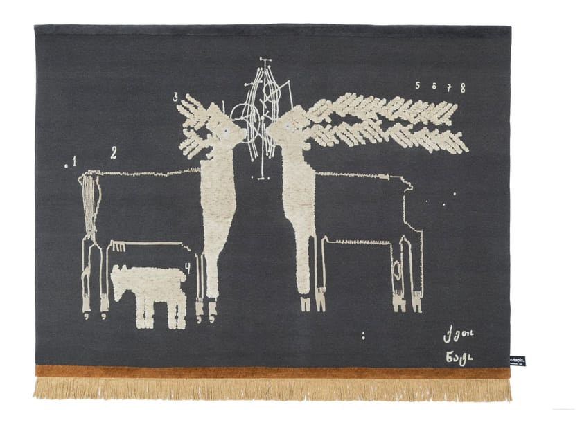 Прямоугольный ковер ручной работы cc-tapis подпись ARCH-00099169