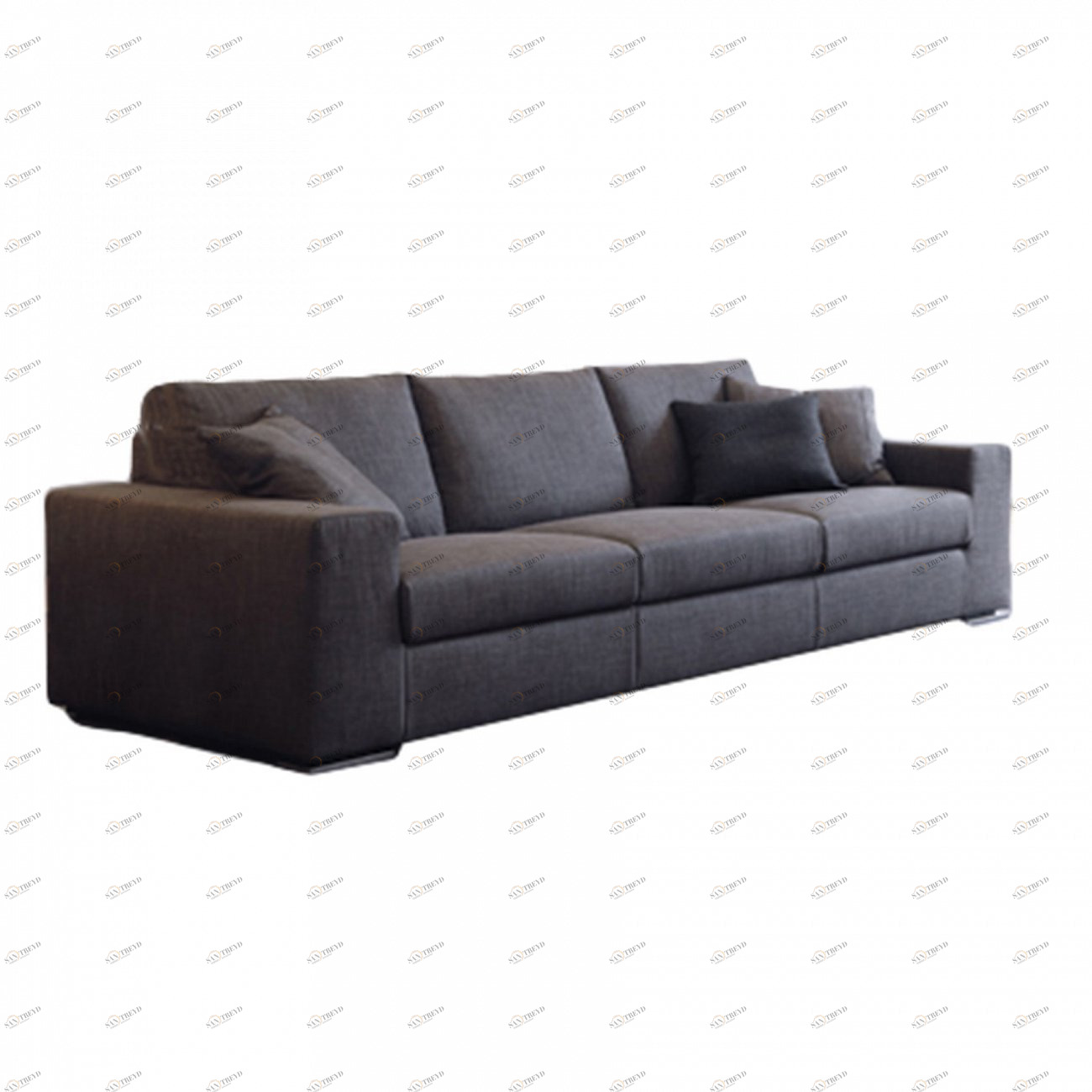 Диван раскладной прямой темно-серый "Алберта" ALTA COMFORT ЛОТОС 030804 Серый 