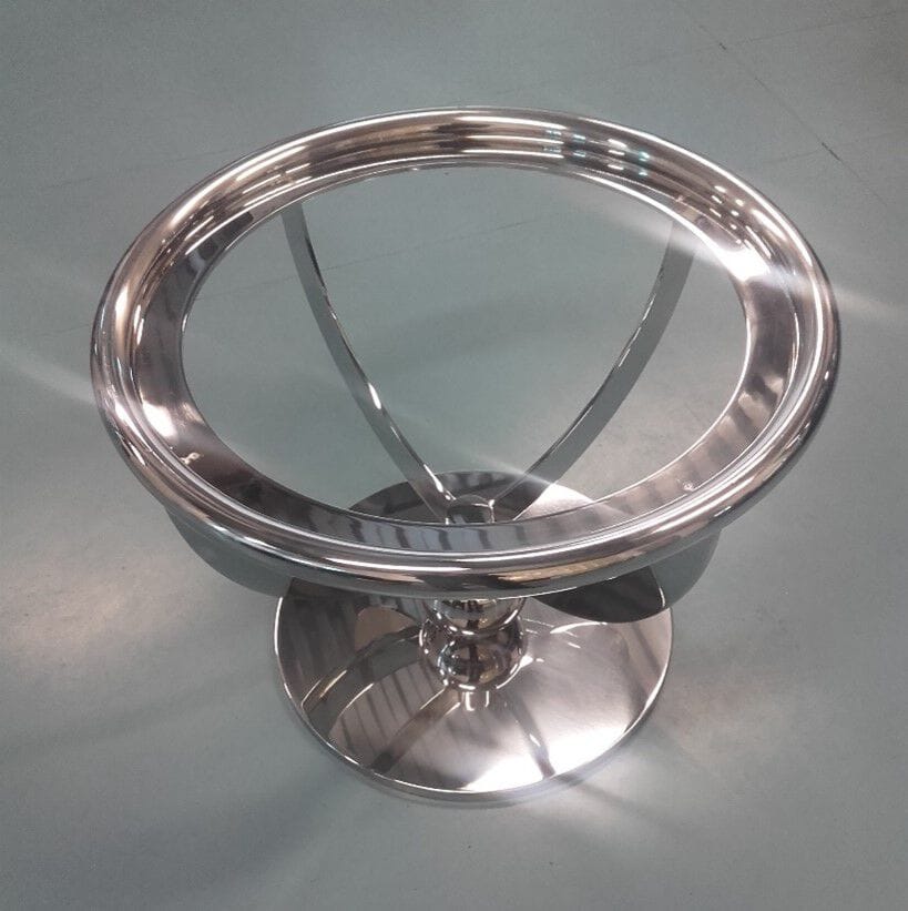 Изготовленный на заказ стальной и стеклянный журнальный столик Crestani 2000 GIRAMONDO ARCH-00044291 - Вид №2