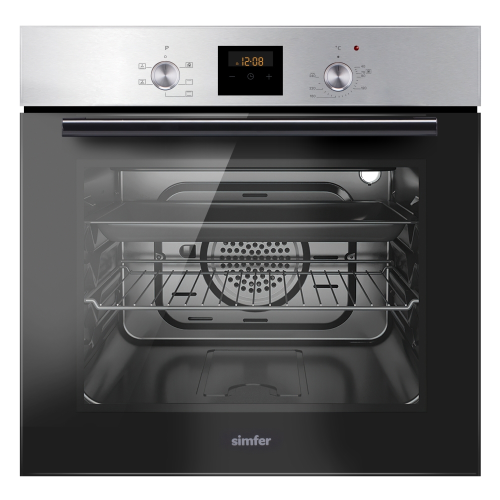 9125100 Электрический духовой шкаф Simfer B6EM56014 серебристый STDN-0006313
