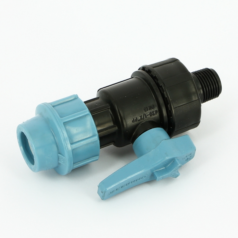 Кран НВ Unidelta 1/2" для труб ПНД полипропилен PP-B 1075002002001 - Вид №4