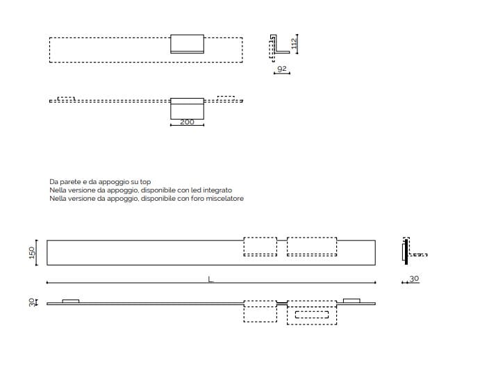 Система спинки с аксессуарами Corian® Acquapazza Corian ® elements ARCH-00039552 - Вид №9
