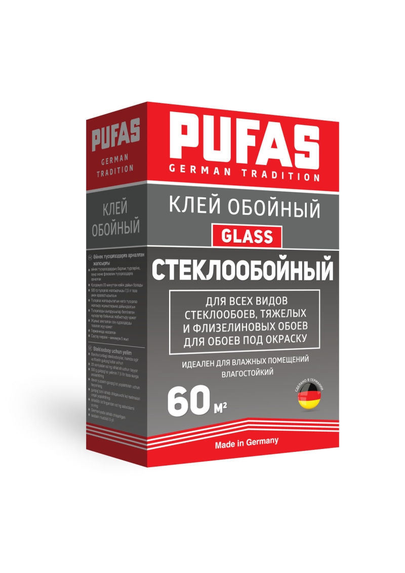 Клей обойный Pufas Glass Стеклообойный 500г 5436 - Вид №1