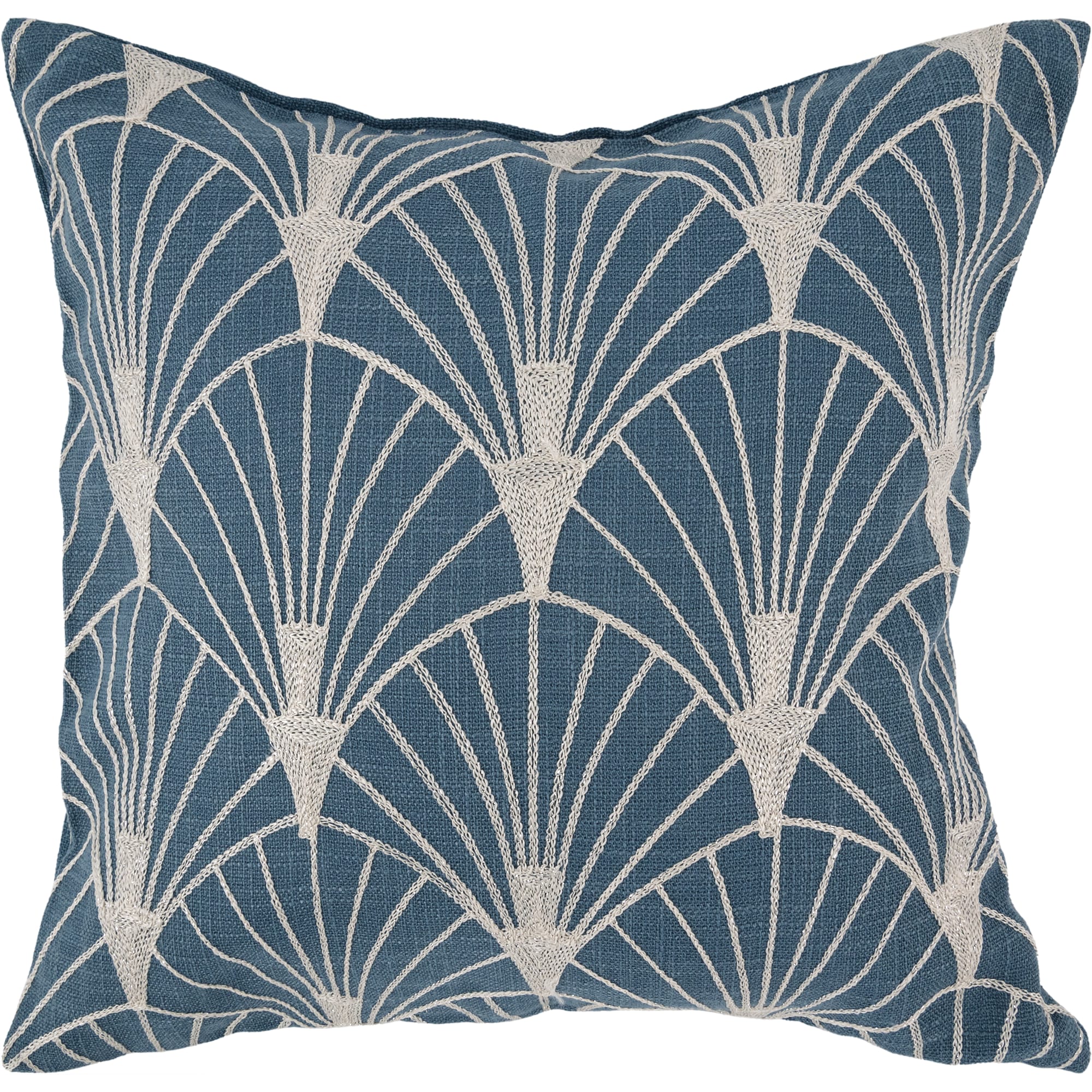 82041961 Наволочка декоративная GreatGatsby, 40x40 см, веер, цвет синий Santreyd 