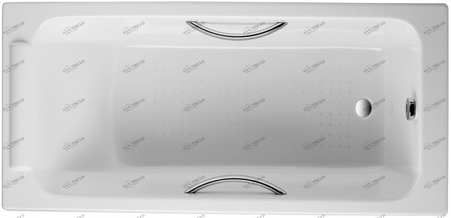 E2949-00 Ванна 150 x 70 см с отверстиями для ручек Jacobdelafon PARALLEL JACOB DELAFON