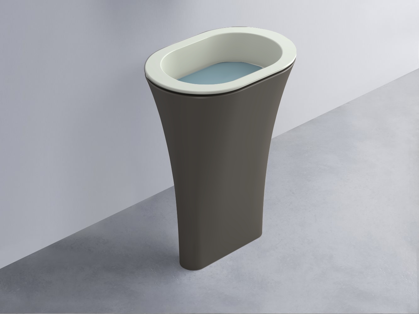 AMLA65-PM+AMPILO-PL+AMCOLO-FN Раковина Amedeo Ovale отдельностоящая cielo Enjoy + Amedeo Ceramica Cielo