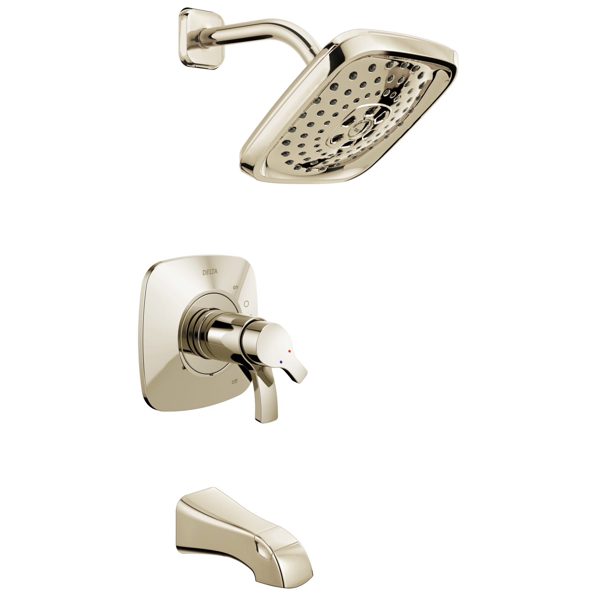 T17452 Monitor® 17 Series H2Okinetic® для ванны и душа Delta Faucet Tesla Хром