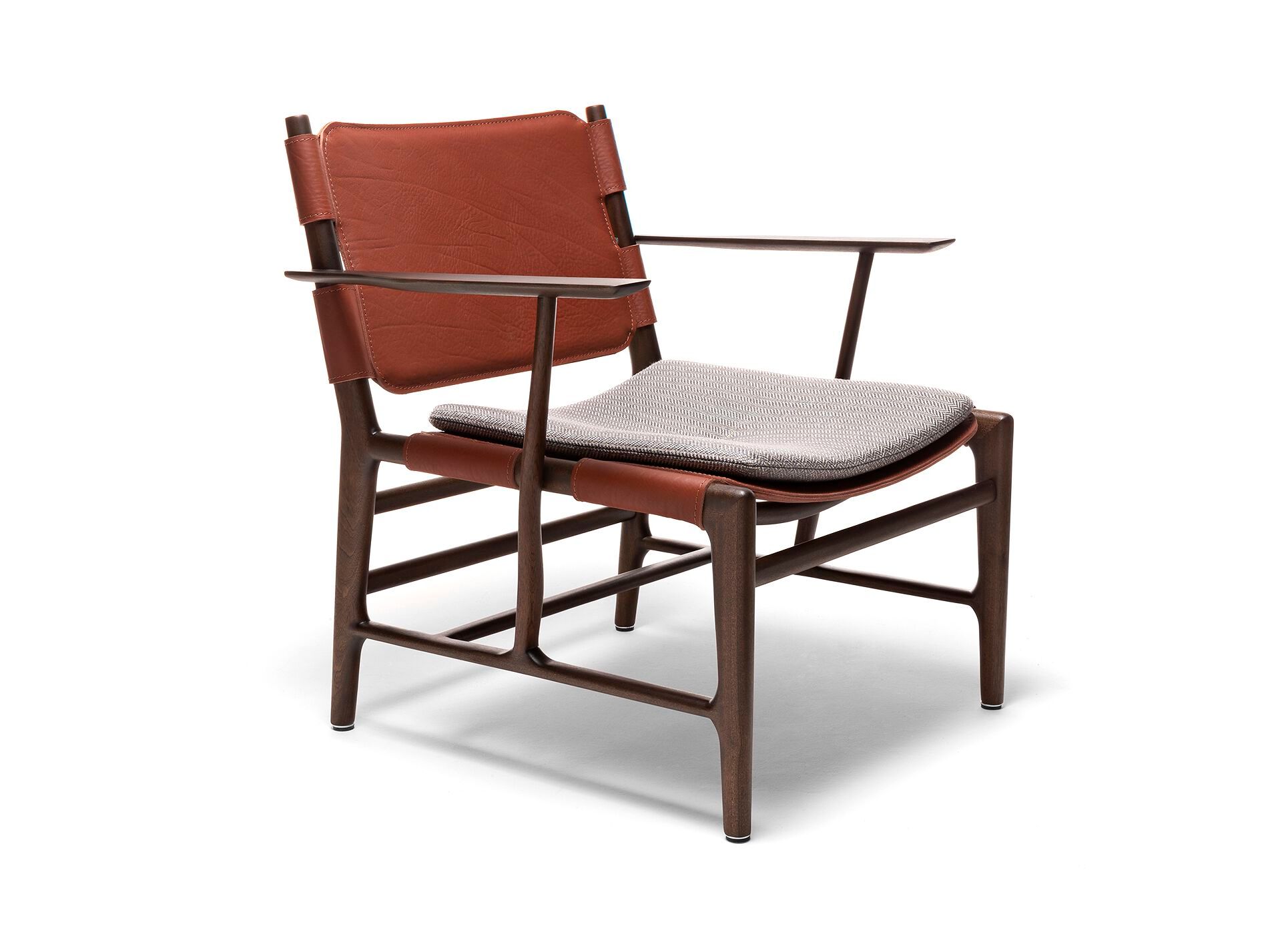 Садовое кресло из красного дерева и кожи Exteta Levante ARCH-00055416