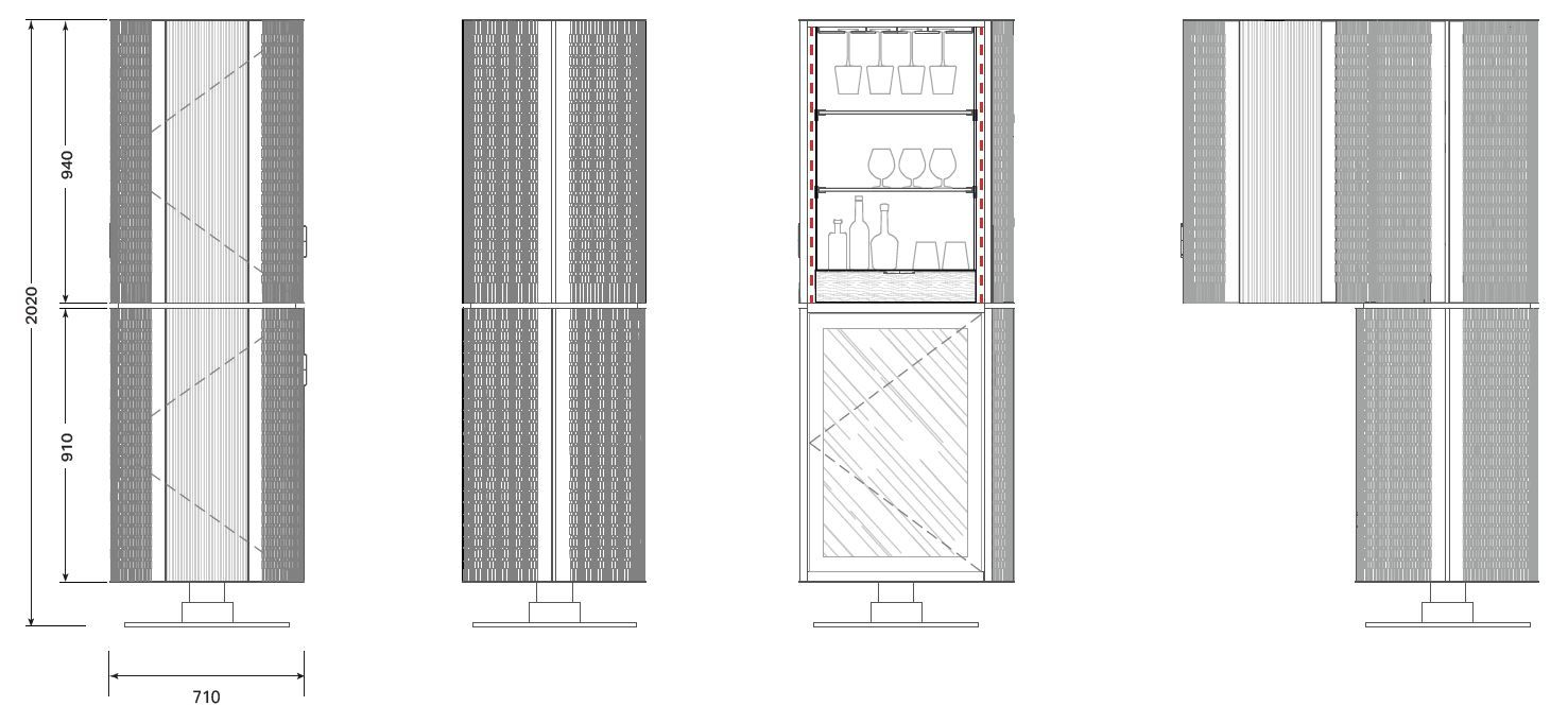 Барный шкаф с винным погребом и встроенным освещением SKS | Signature Kitchen Suite SKINS ARCH-00064287 - Вид №4