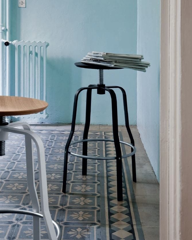 Регулируемая по высоте стальная и деревянная табуретка Lapalma круглый ARCH-00065932 - Вид №2