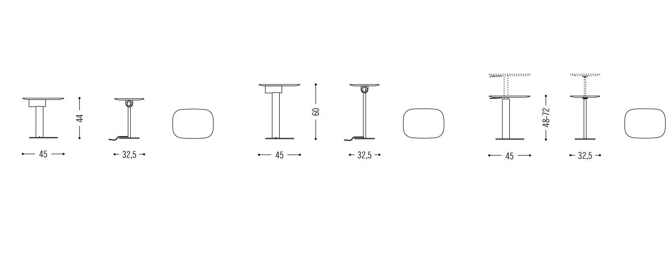 Журнальный столик с регулируемой высотой COR Jalis ARCH-00138435 - Вид №1