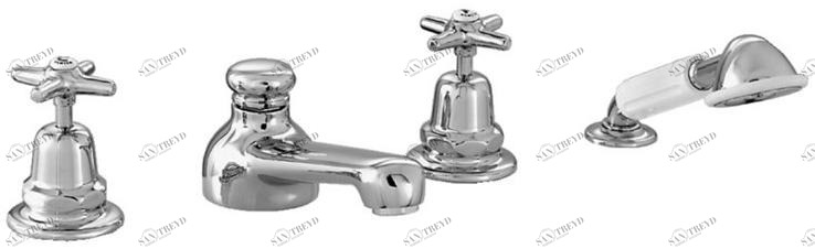 RUBINETTERIE STELLA Смеситель для душа на 4 отверстия с переключателем Italica It02302