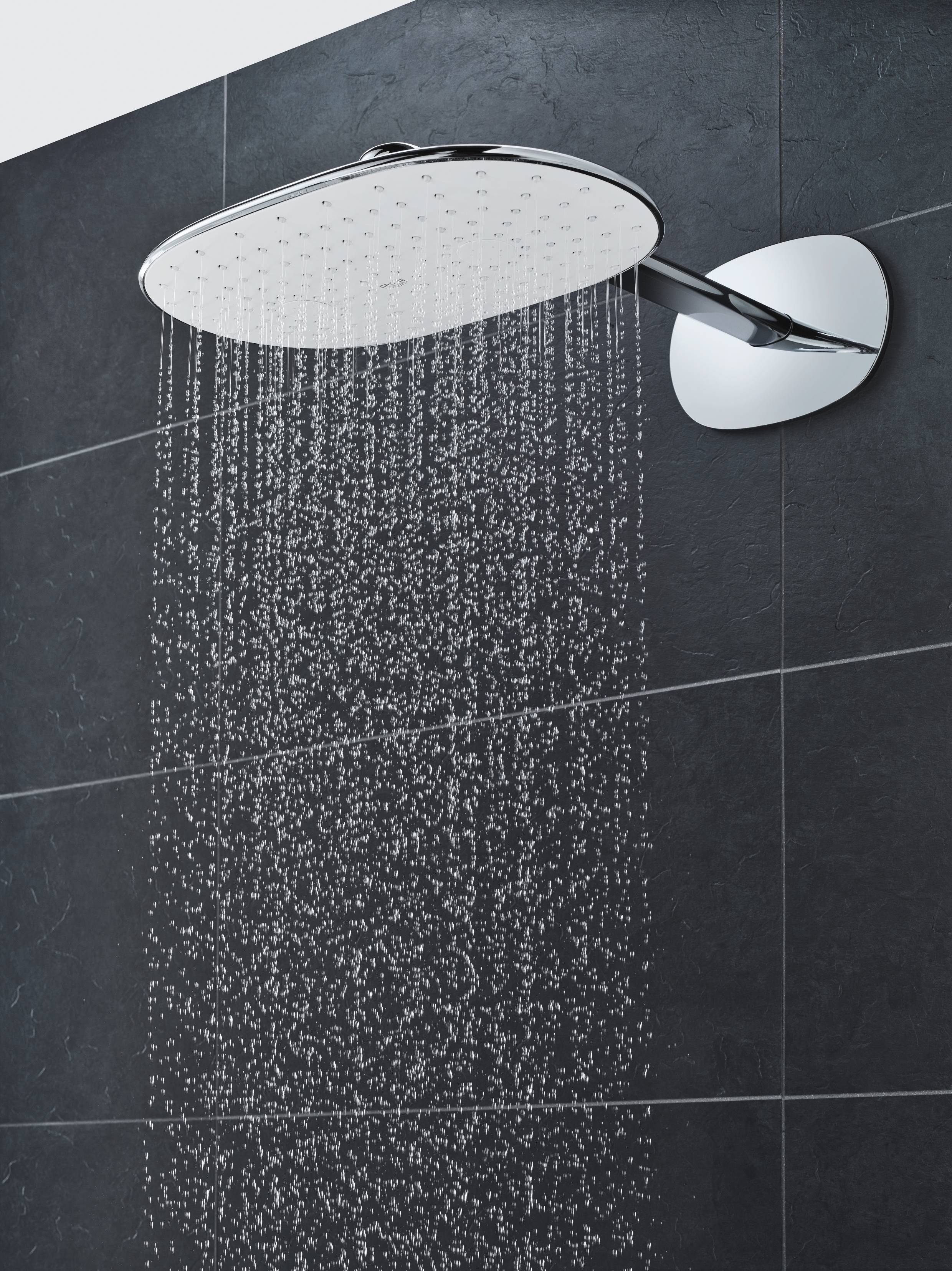 Верхний душ GROHE Rainshower 360 MONO с душевым кронштейном, 360 x 220 мм, хром (26450LS0) - Вид №2