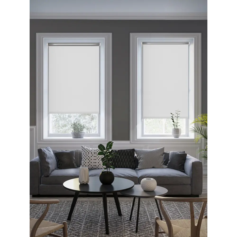 Штора рулонная блэкаут Silver 55x175 см белая 86305136 STLM-2001466 GARDEN BLACKOUT Silver - Вид №4