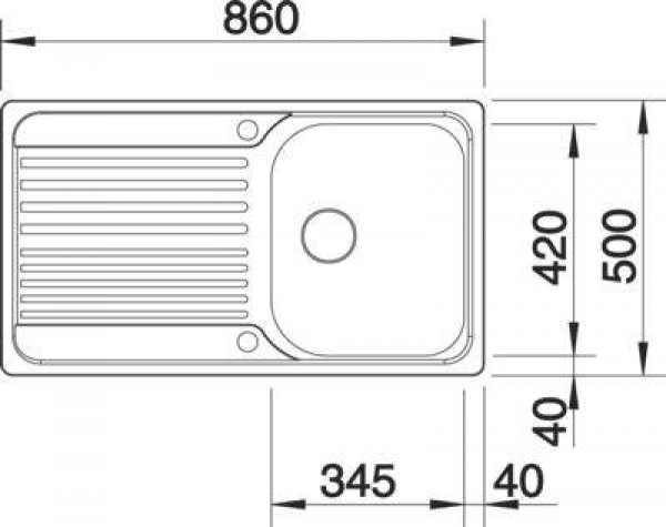511942 Кухонная мойка Blanco Tipo 45 S  Blanco Tipo - Вид №2