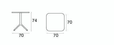 Квадратный садовый стол emu Grace ARCH-00054469 - Вид №7