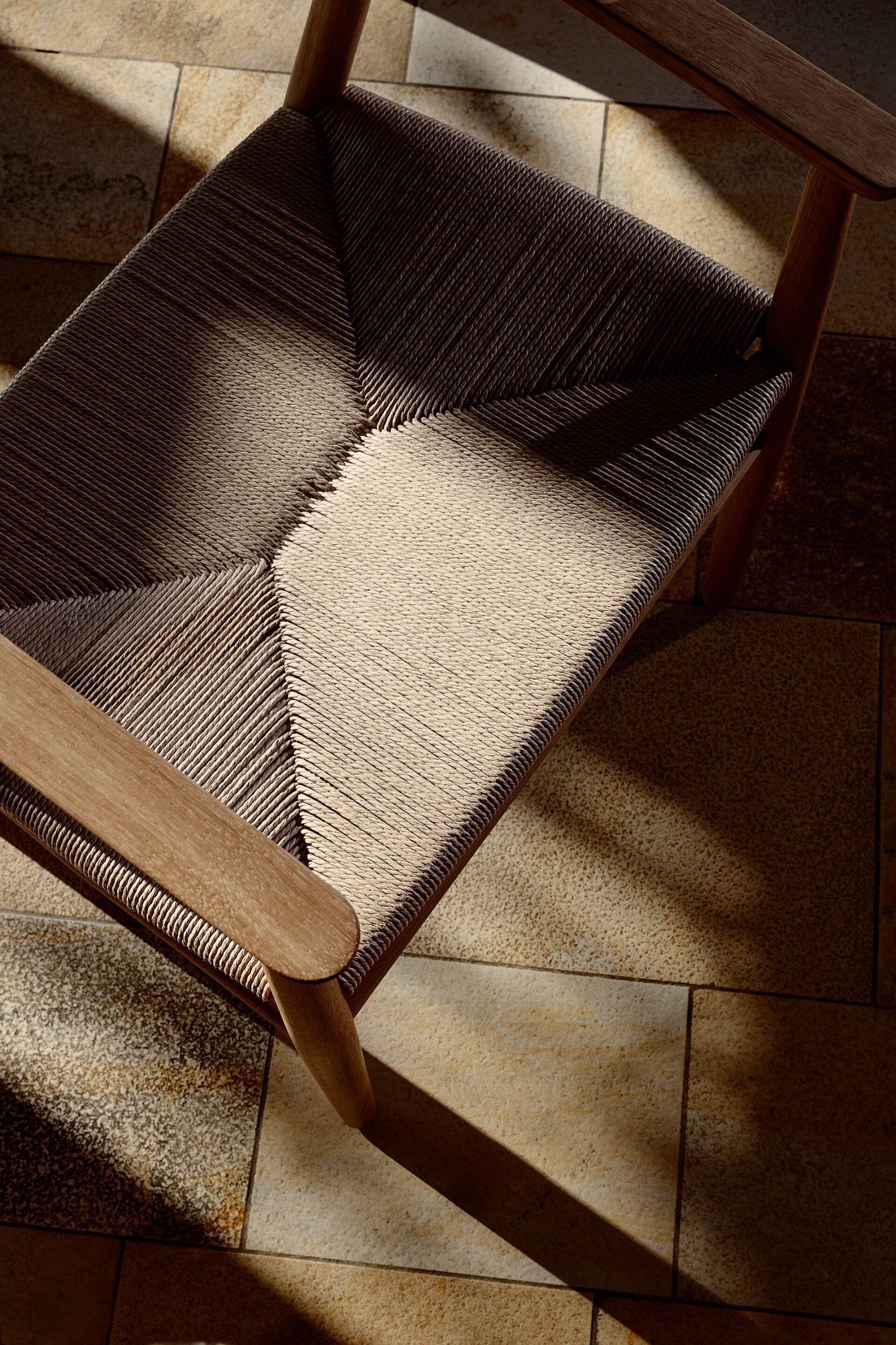 Деревянный стул с подлокотниками ZEITRAUM Кожа ARCH-00020084 - Вид №10