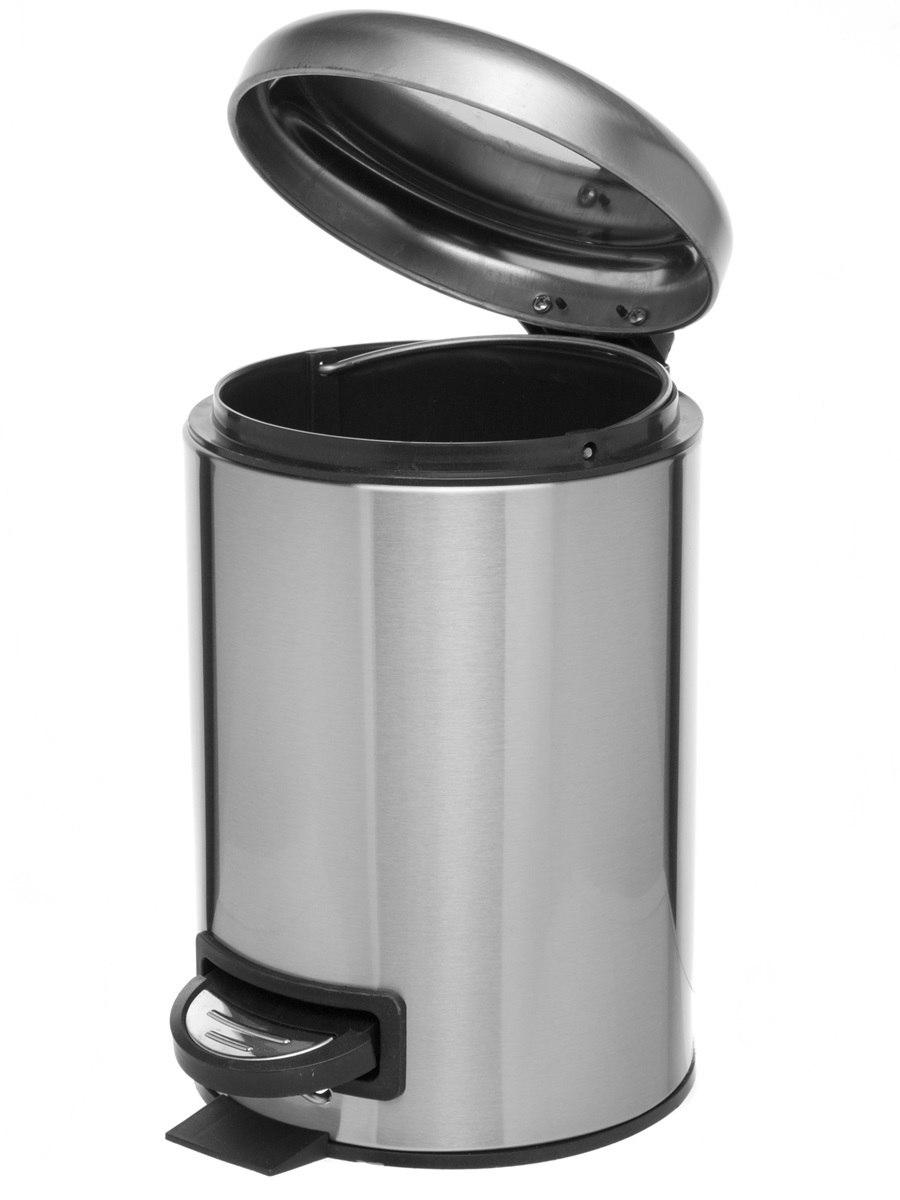 Вёдра с педалью и крышкой Pavo 3L Inox NAVAKO 11529 - Вид №1