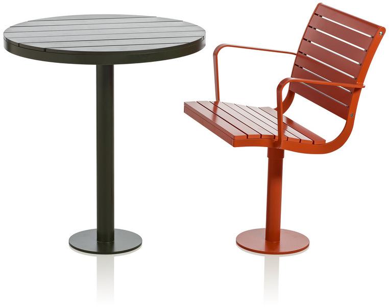 Nola Industrier Стол для общественных мест из листового металла Parco sun-id-1428534 - Вид №1