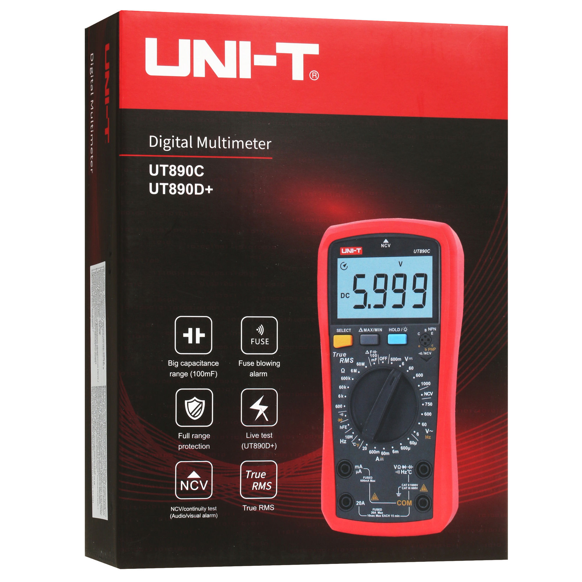 Мультиметр UNI-T UT890C 4839612 STDN-0118522 - Вид №5