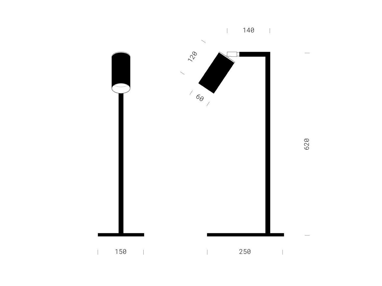 Регулируемая светодиодная настольная лампа Renzo Serafini чтение ARCH-00120761 - Вид №1
