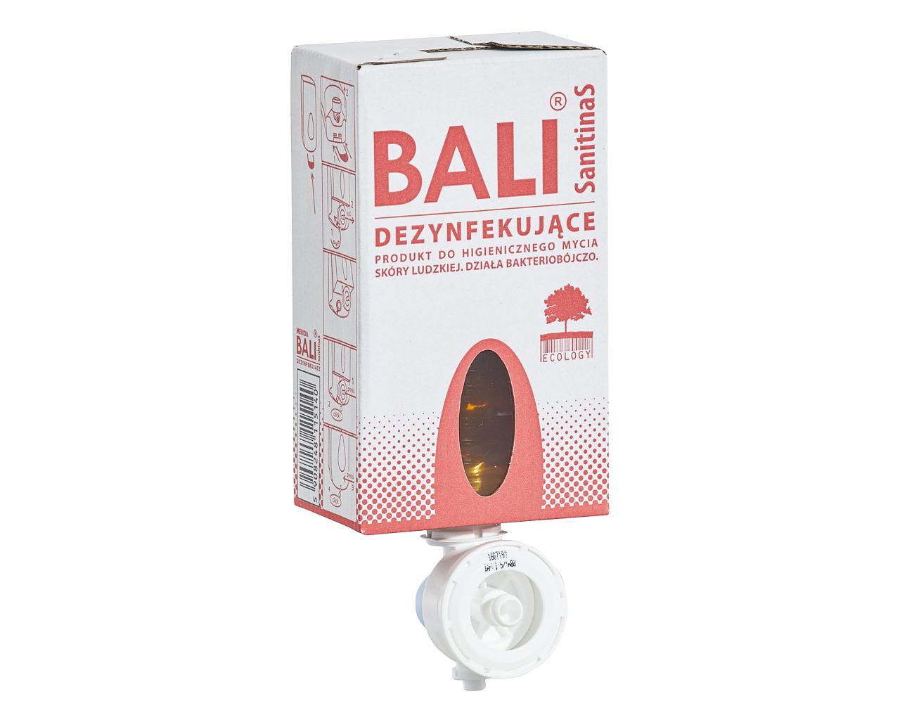 M14P BALI DISINFECTING пенное мыло, одноразовый сменный блок 700 г, аромат грейпфрута Merida 