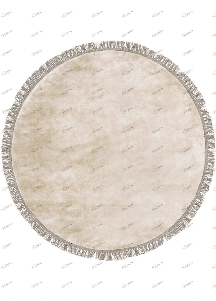 Ковер круглый бежевый 250 см Luna Beige CARPETDECOR ДИЗАЙНЕРСКИЕ, HANDMADE, ДЕТСКИЕ 00-3893119 Бежевый 