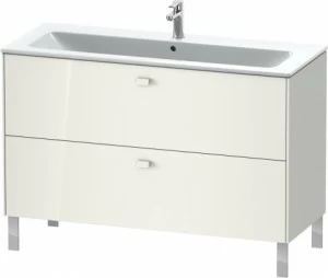BR440402222 Тумбочка напольная Brioso #BR4404 1220 x 479 мм Белый глянцевый декор