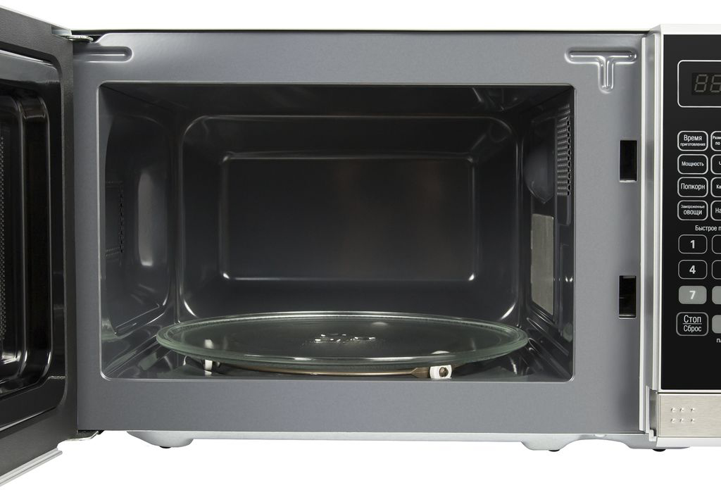 MFSMO.20.7SGB Микроволновые печи / свч печь, 20л, 700вт, электронное управление, черное стекло+планка из нержавеющей стали, 440х330х259(шхгхв) Maunfeld Santreyd  - Вид №2