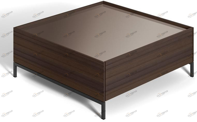 DE PADOVA Журнальный столик из дерева и стекла с отделением для хранения вещей Combi sun-id-1368257