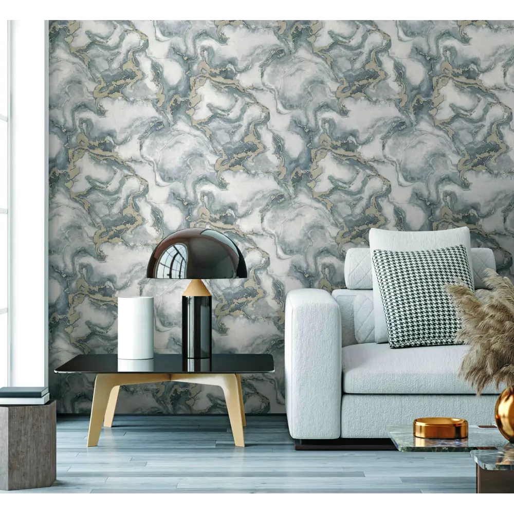 Обои флизелиновые Ovk Design D.Langer Ave серый 1.06 м 10663-04 88915287 STLM-2085547 Set 1 marble - Вид №3