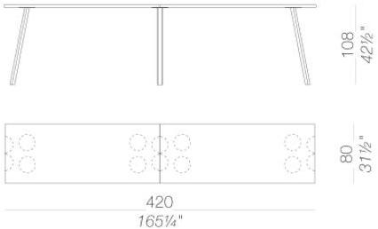 Lapalma Прямоугольный высокий стол из дуба Ori sun-id-1392554 - Вид №10
