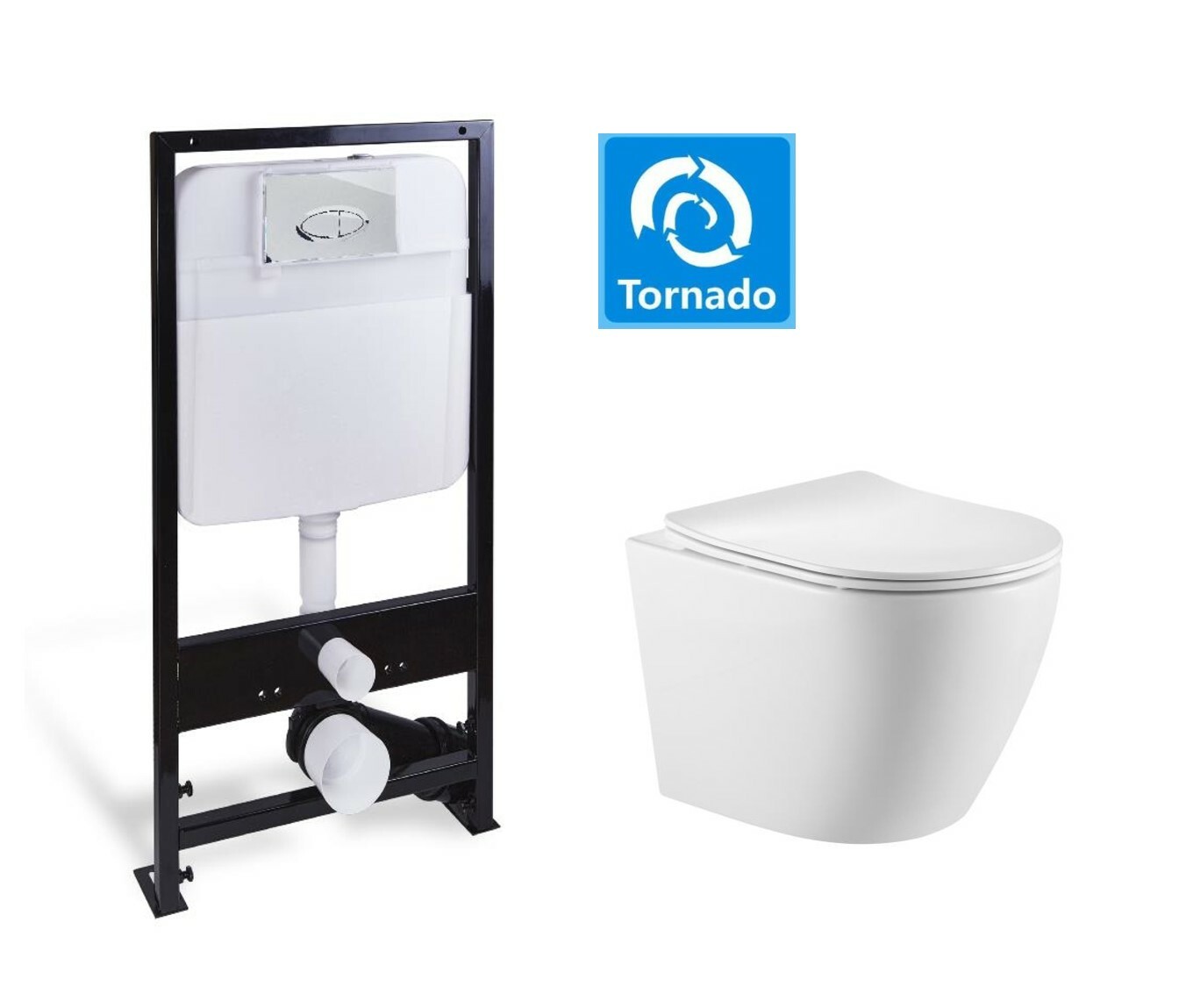 Подвесные унитазы SL-5025+SL-01 SANTILINE 