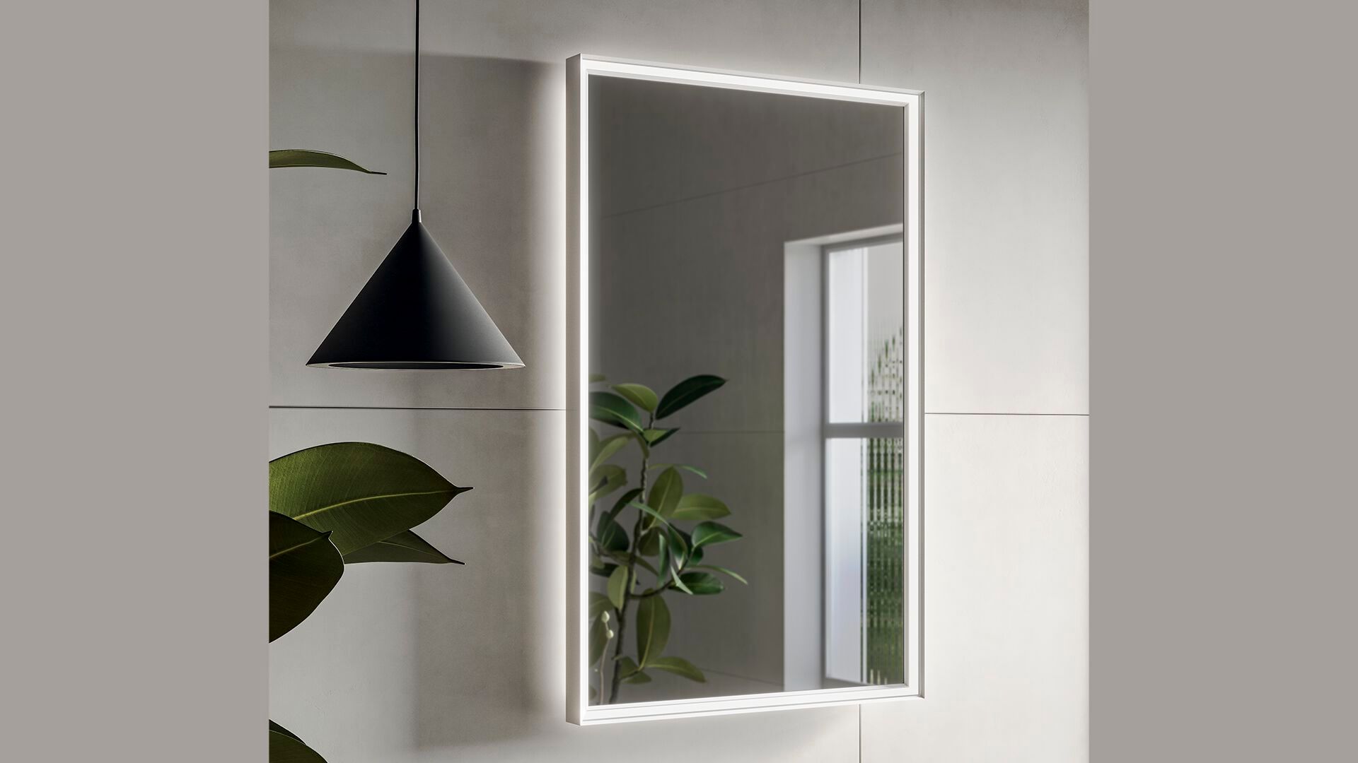 Зеркало со встроенным освещением для ванной комнаты INDA® PIRANO + ARCH-00100076 - Вид №9