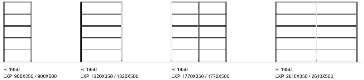 Секционная двухсторонняя Книжная полка ONDARRETA Dry ARCH-00045870 - Вид №20