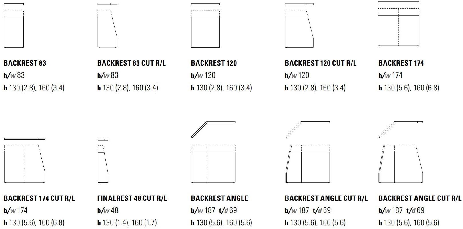 ZEITRAUM Модульный диван с высокой спинкой Side comfort sun-id-1409903 - Вид №9