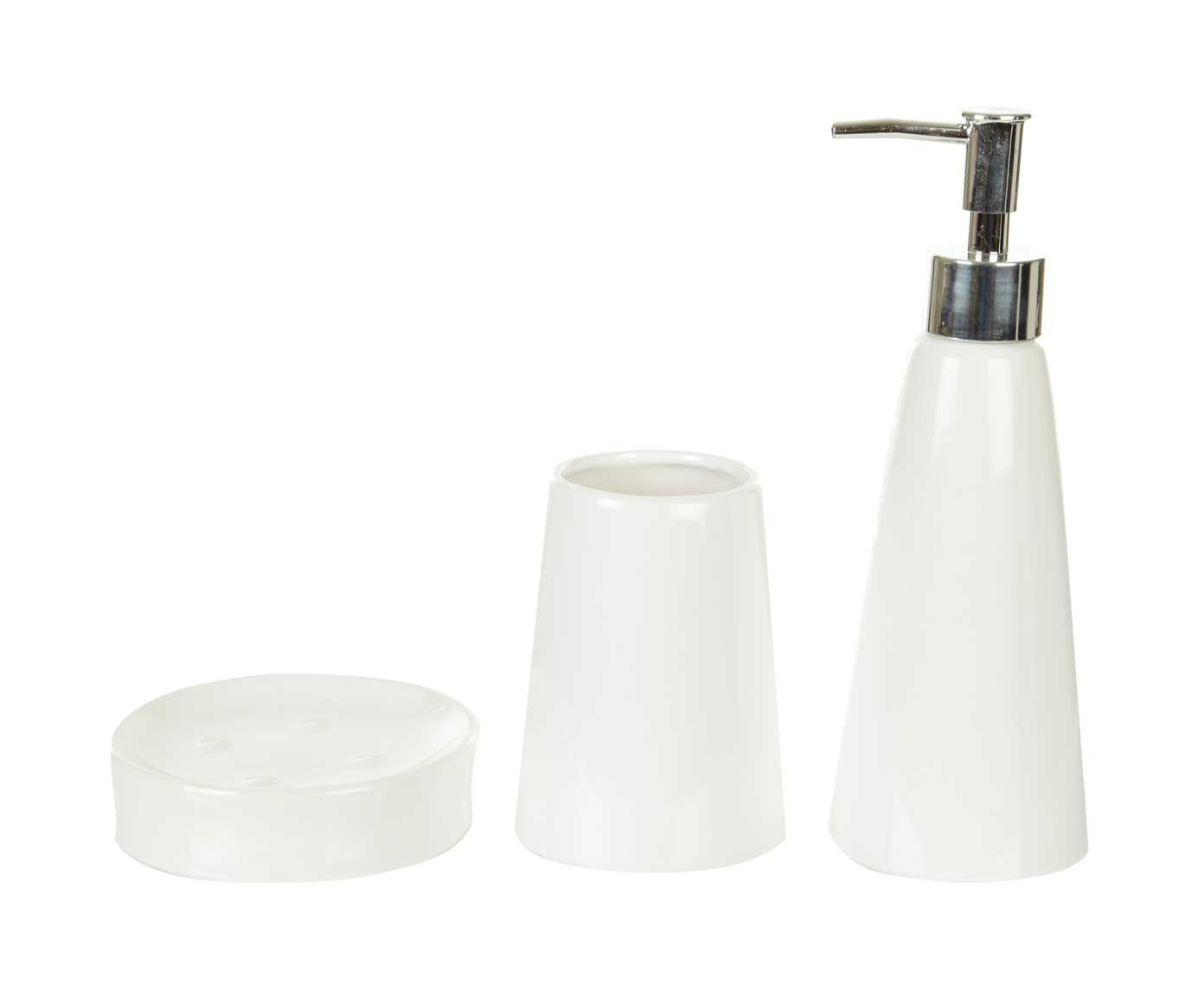 3800-G-26791-б Набор для ванной комнаты - 20 х 8 х 8; 10 х 10 х 3; 10 х 9 х 9 см TO4ROOMS  - Вид №1