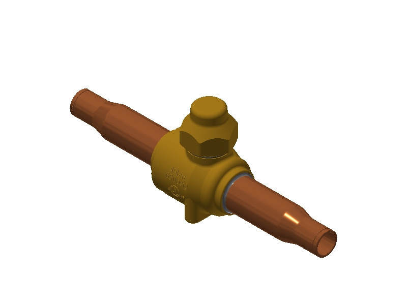 Danfoss GBC — Запорные шаровые краны для CO2 45 бар GBC 6s Кран запорный шаровой 009L7570  - Вид №3