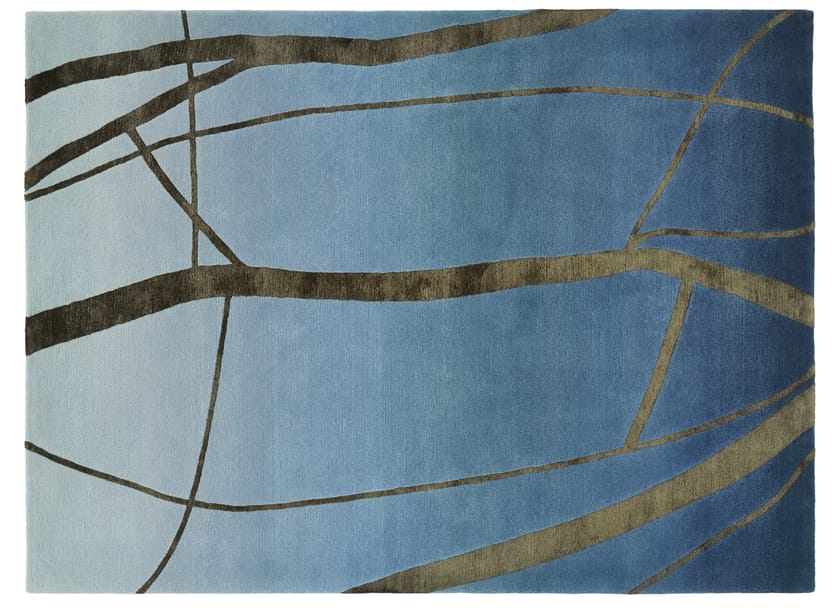 Прямоугольный ковер ручной работы из шерсти Deirdre Dyson Walking on Art ARCH-00086312